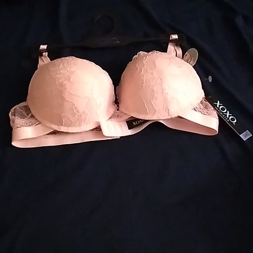 Light Pink pushup bra, lace 36C